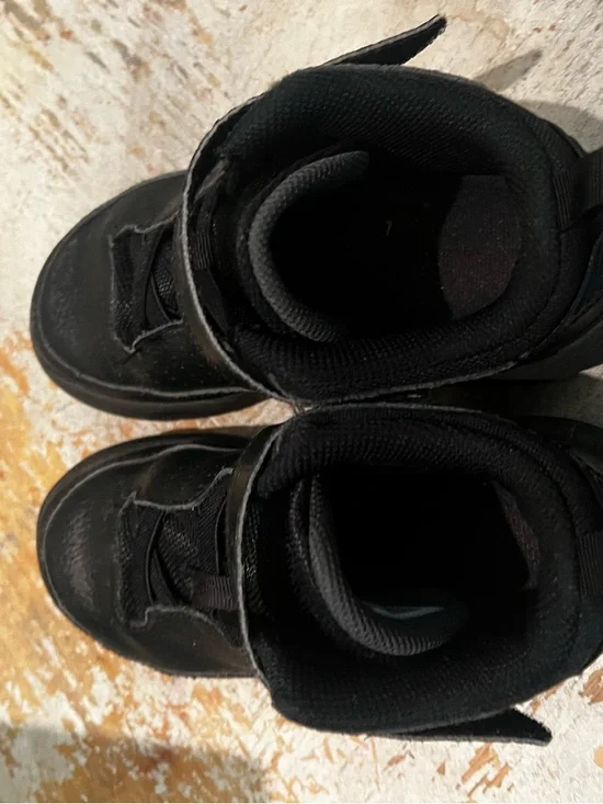 Nike Air Jordan’s Kids Black Athletic Sneakers with Velcro Strap Size 13 C - Picture 9 of 10